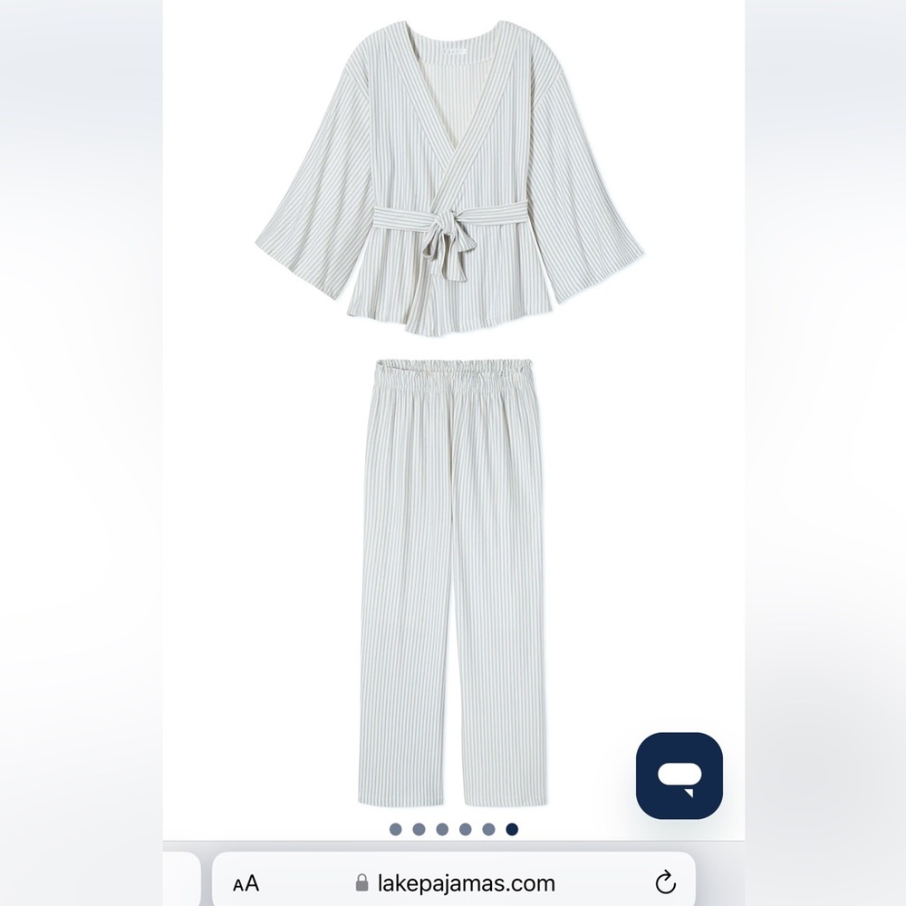 Lake pajamas kimono set